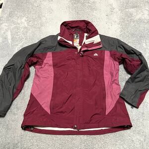 Nike ACG Jacket Womens Large Pink Red Shell Nylon Rain Coat